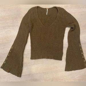 Free People Sweater with Bell Sleeves